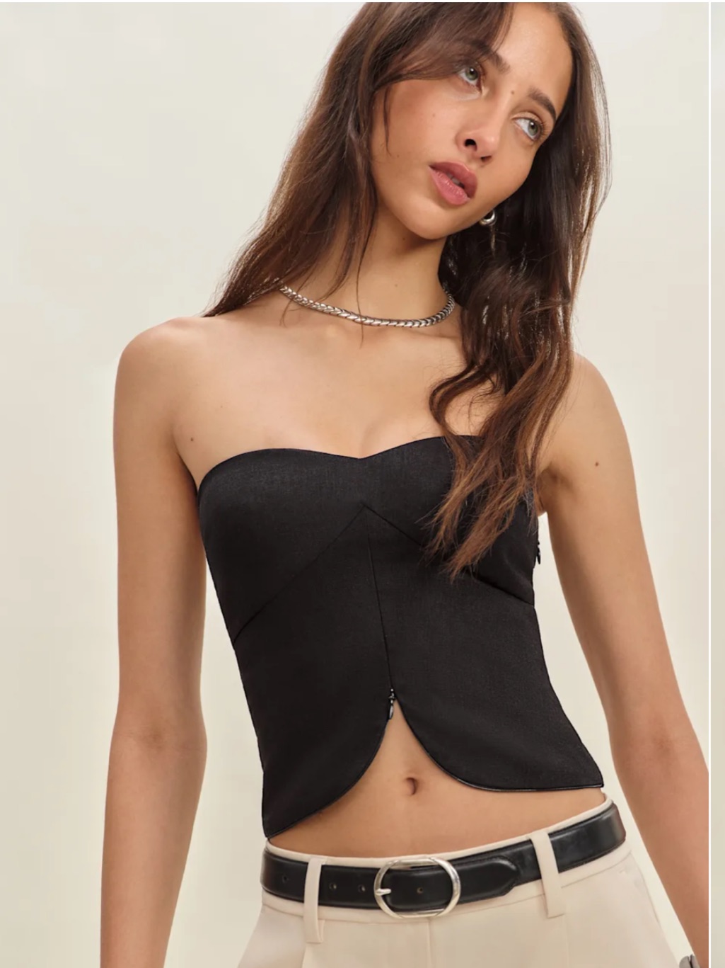 Reformation Maisie Linen Top